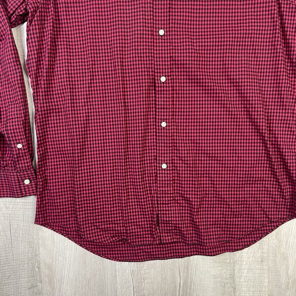 Polo Ralph Lauren Classic Fit Long Sleeve Button Down Shirt Size XL Plaid Red O - Picture 4 of 8